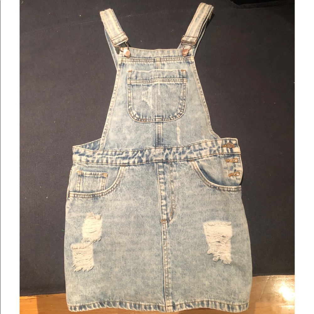 Forever 21 Denim Overall Dress